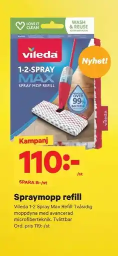 City Gross Spraymopp refill erbjuda