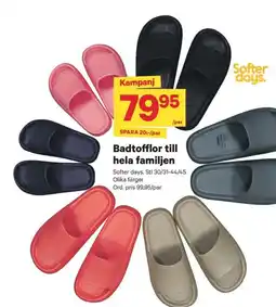 City Gross Badtofflor till hela familjen erbjuda