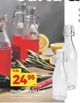 City Gross Glasflaska med lock erbjuda