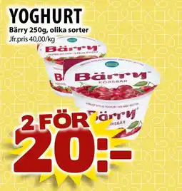 Matvärlden Tensta BÄRRY Yoghurt erbjuda