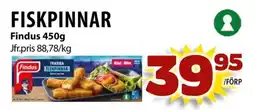 Matvärlden Tensta FINDUS Fiskpinnar erbjuda