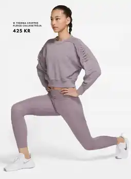 Intersport W therma cropped fleece collegetröja erbjuda