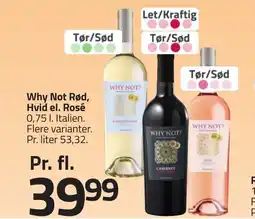 Fleggaard WHY NOY Rød hvid el. rosé erbjuda