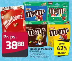 Fleggaard M&m's el. maltesers erbjuda