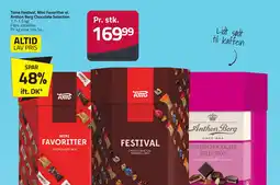 Fleggaard Toms festival, mini favoritter el. anthon berg chocolate selection erbjuda