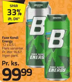 Fleggaard FAXE KONDI Energy erbjuda