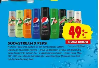 City Gross Sodastream x pepsi erbjuda