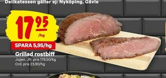 City Gross Grillad rostbiff erbjuda