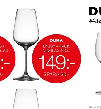 City Gross Enjoy 4-pack vinglas 36cl erbjuda