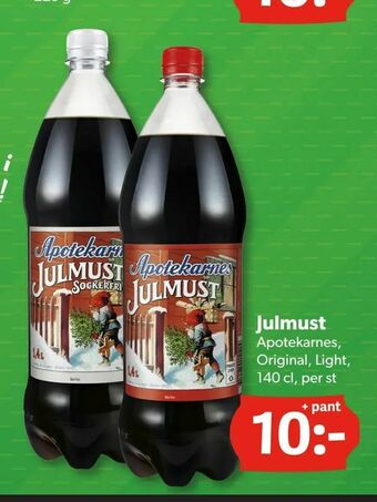 DollarStore Julmust erbjuda