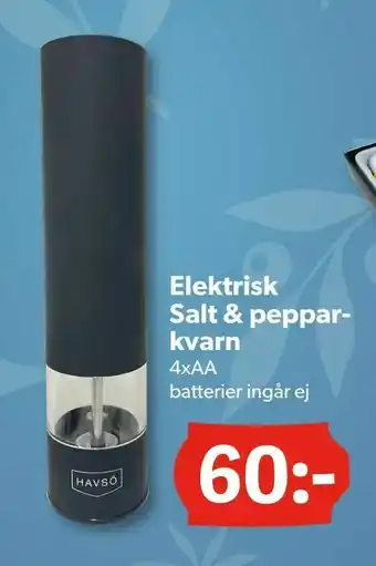 Elektrisk Salt & pepparkvarn