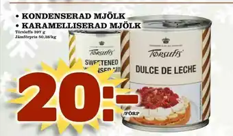 Matvärlden Tensta kondenserad mjölk • karamelliserad mjölk erbjuda