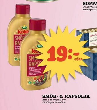 Matvärlden Tensta Smör- & rapsolja erbjuda
