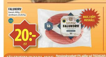 Matvärlden Tensta Falukorv erbjuda