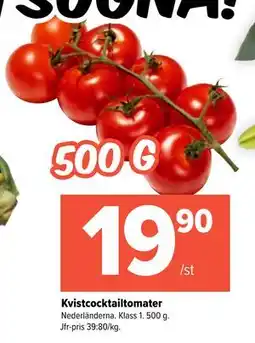 Coop Extra Kvistcocktailtomater, SEK 19.9 erbjuda