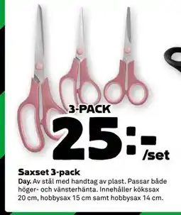 Stora Coop Saxset 3-pack, SEK 25 erbjuda
