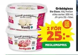 Stora Coop Gräddglass, Medlemspris erbjuda