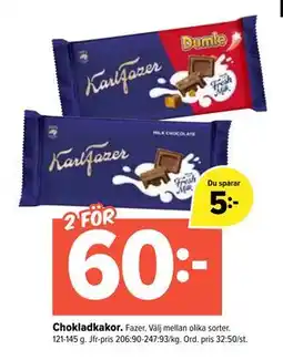 Coop Extra Chokladkakor, SEK 60 erbjuda