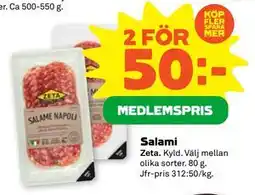 Stora Coop Salami, Medlemspris erbjuda