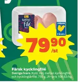 Stora Coop Färsk kycklingfilé, SEK 79.9 erbjuda