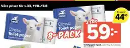 Coop Extra Toalettpapper 8-pack, SEK 59 erbjuda