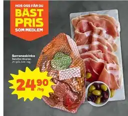 Stora Coop Serranoskinka, SEK 24.9 erbjuda