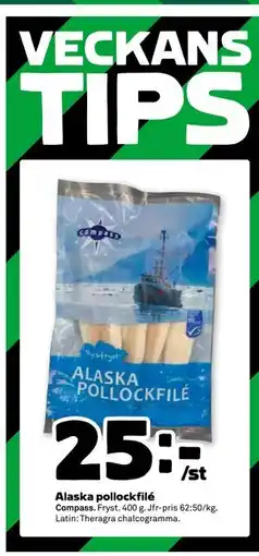 Stora Coop Alaska pollockfilé, SEK 25 erbjuda
