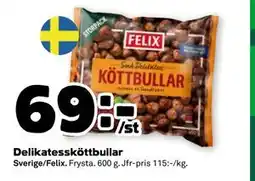 Stora Coop Delikatessköttbullar, SEK 69 erbjuda