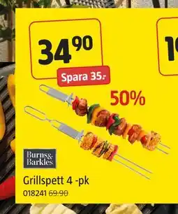 Jula Grillspett 4 -pk, SEK 34.9 erbjuda