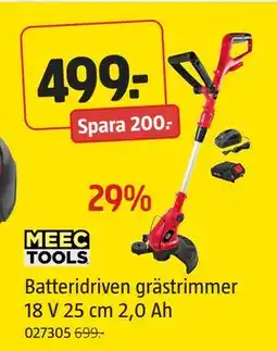 Jula Batteridriven grästrimmer 18 V 25 cm 2,0 Ah, SEK 499 erbjuda