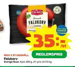 Stora Coop Falukorv, Medlemspris erbjuda