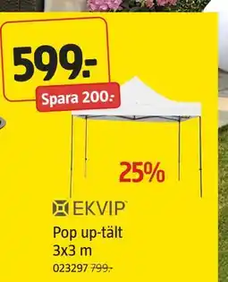Jula Pop up-tält 3x3 m, SEK 599 erbjuda