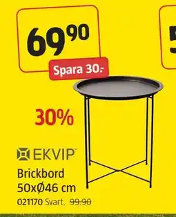 Jula Brickbord 50xØ46 cm, SEK 69.9 erbjuda