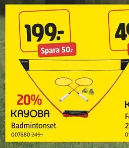 Jula Badmintonset, SEK 199 erbjuda