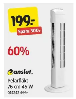 Jula Pelarfläkt 76 cm 45 W, SEK 199 erbjuda