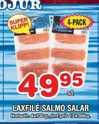 Nya Pulsen Laxfilé salmo salar erbjuda