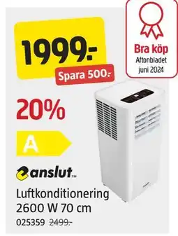 Jula Luftkonditionering 2600 W 70 cm, SEK 1999 erbjuda