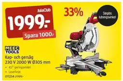 Jula Kap- och gersåg 230 V 2000 W Ø305 mm, Medlemspris erbjuda