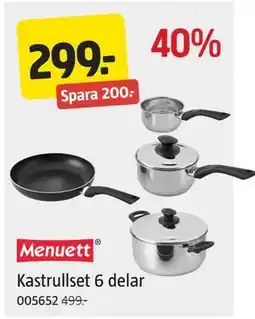 Jula Kastrullset 6 delar, SEK 299 erbjuda