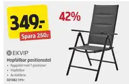Jula Hopfällbar positionsstol, SEK 349 erbjuda