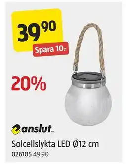 Jula Solcellslykta LED Ø12 cm, SEK 39.9 erbjuda