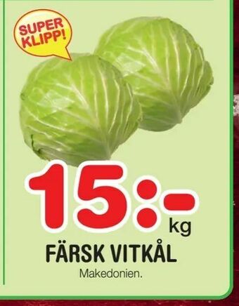 Nya Pulsen Färsk vitkål erbjuda