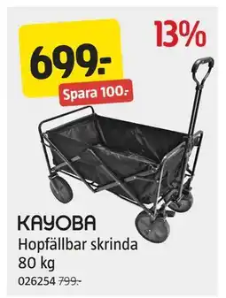 Jula Hopfällbar skrinda, SEK 699 erbjuda