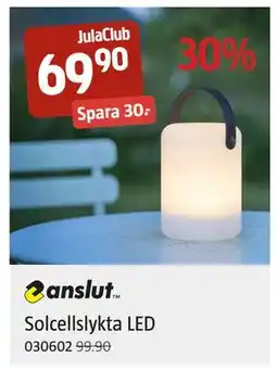 Jula Solcellslykta LED, Medlemspris erbjuda