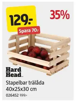 Jula Stapelbar trälåda 40x25x30 cm, SEK 129 erbjuda