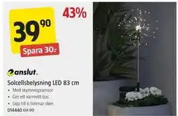 Jula Solcellsbelysning LED 83 cm, SEK 39.9 erbjuda