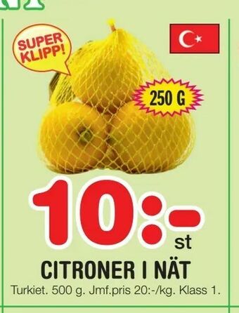 Nya Pulsen Citroner i nät erbjuda