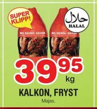 Nya Pulsen Kalkon, fryst erbjuda