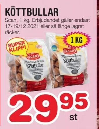 Nya Pulsen Köttbullar erbjuda