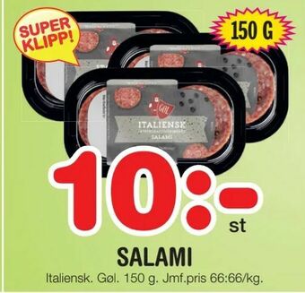 Nya Pulsen Salami erbjuda